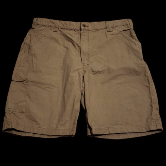 Carhartt Cargo Shorts Original Fit Summer Beach Brown / Tan | Men's 40 Pre-owned - Picture 2 of 6